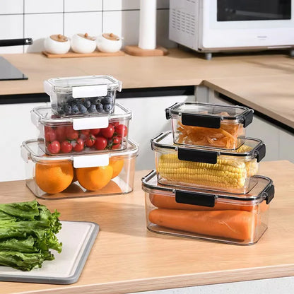 Refrigerator Crisper Storage Boxes, Sealed Fresh Food Organizer (3/1 Pcs) - Hom Haven