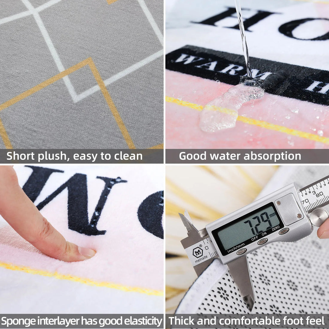 Staffordshire Bull Terrier Floor Door Bathroom Kitchen Mats Anti-Slip Indoor Doormat Garden Entrance Carpet Rug