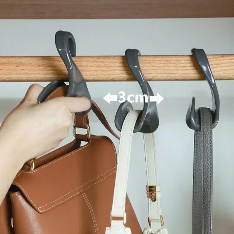 Wardrobe Bag Hanger Hooks - Handbag, Hat & Backpack Storage Rack Organizer (5 Pcs)
