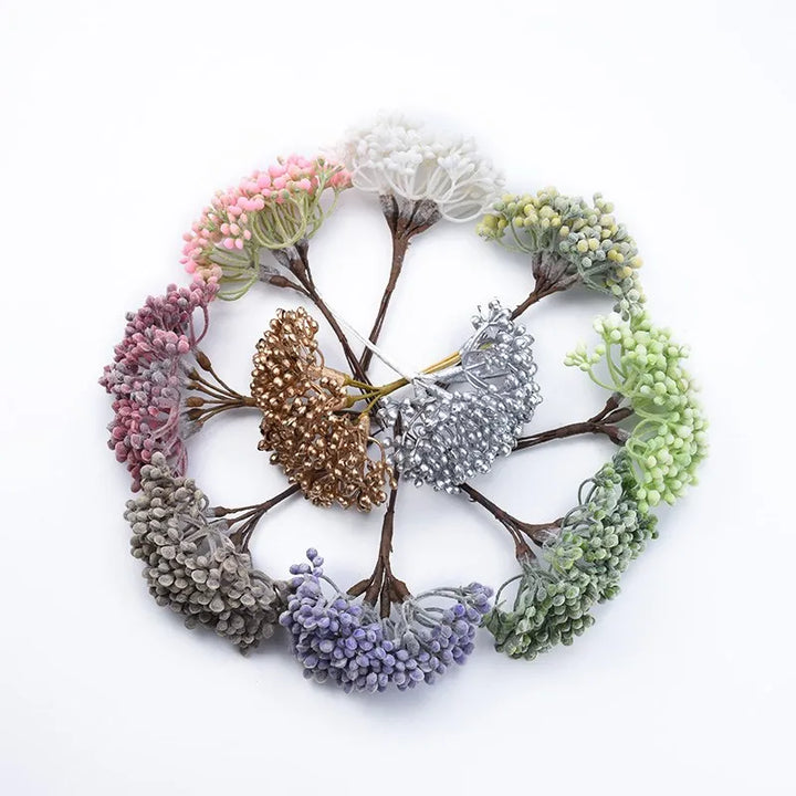 6 Pieces Artificial Plants for Home Decoration Accessories Vases for Household Products Wedding Bridal Accessories Clearance