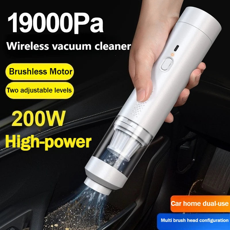 Portable Cordless Handheld Car Vacuum Cleaner Powerful Suction Dust Buster
