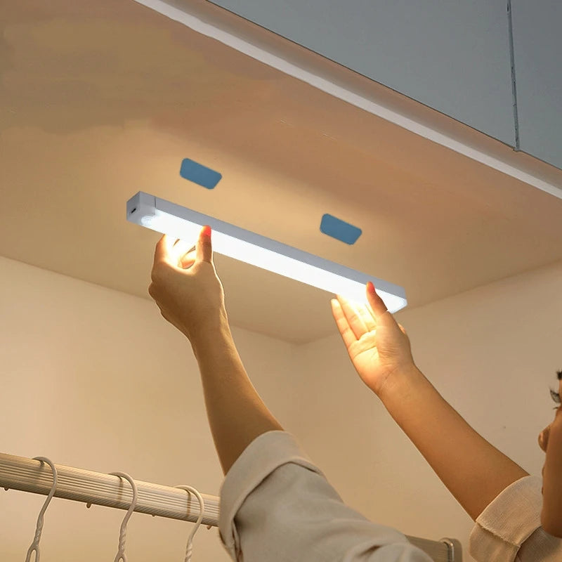Wireless USB Rechargeable Motion Sensor LED Bar Light - Cordless Magnetic Cabinet & Kitchen Night Light - Hom Haven