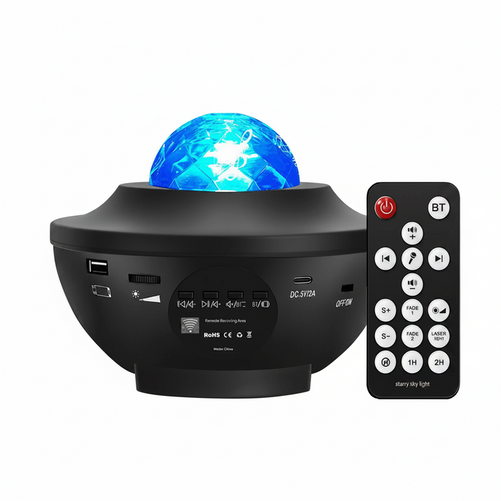 Starry Galaxy Projector Night Light with Bluetooth Music Night Lamp