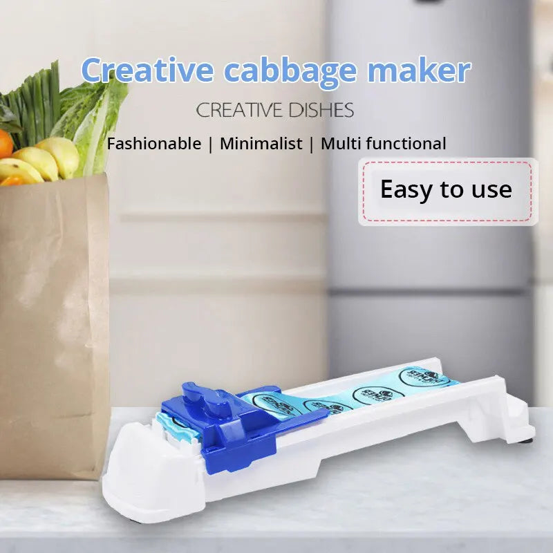 Vegetable & Meat Rolling Machine - Stuffed Grape Leaf & Cabbage Meat Roller Kitchen Gadget