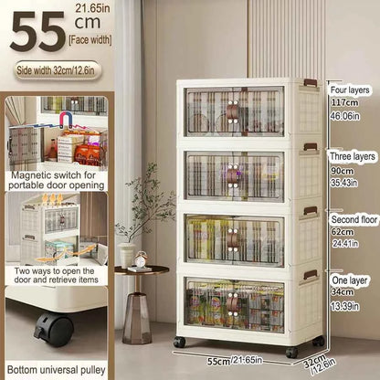 Large Capacity Foldable Wardrobe Storage Cabinet - Dustproof Closet Organizer, Easy to Install - Hom Haven