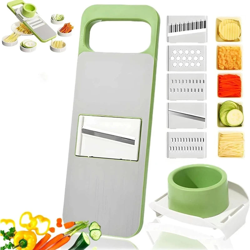 7 PCs Stainless Steel Multi-Function Slicer Set for Vegetables & Potatoes
