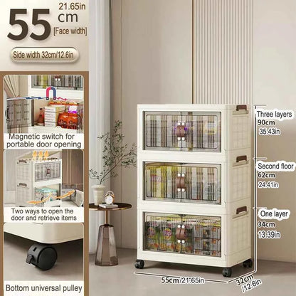 Large Capacity Foldable Wardrobe Storage Cabinet - Dustproof Closet Organizer, Easy to Install - Hom Haven