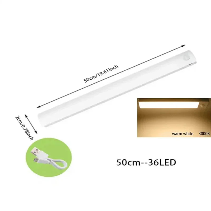 Rechargeable Motion Sensor Under Cabinet Magnetic LED Strip Light