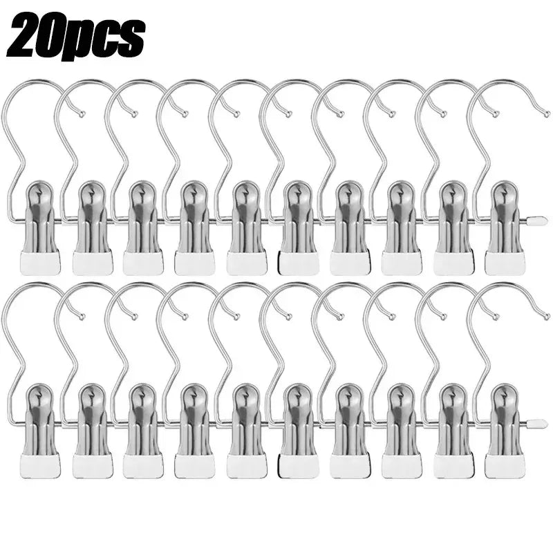 Stainless Steel Multi-Clip Clothes Hanger