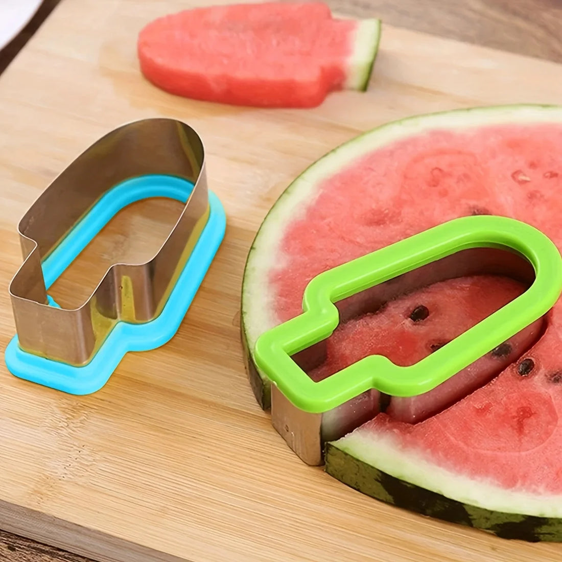 Stainless Steel Watermelon Slicer Popsicle Mold Summer Fruit Cutter