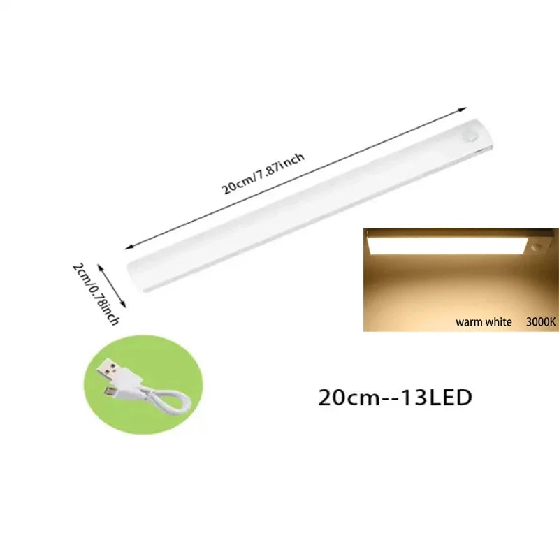 Rechargeable Motion Sensor Under Cabinet Magnetic LED Strip Light