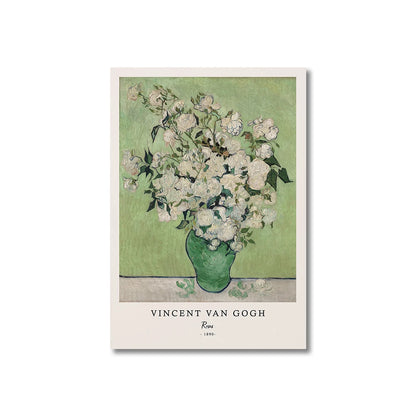 Vincent Van Gogh Starry Night Canvas Wall Art - Unframed Classic Painting Print for Living Room Decor - Hom Haven