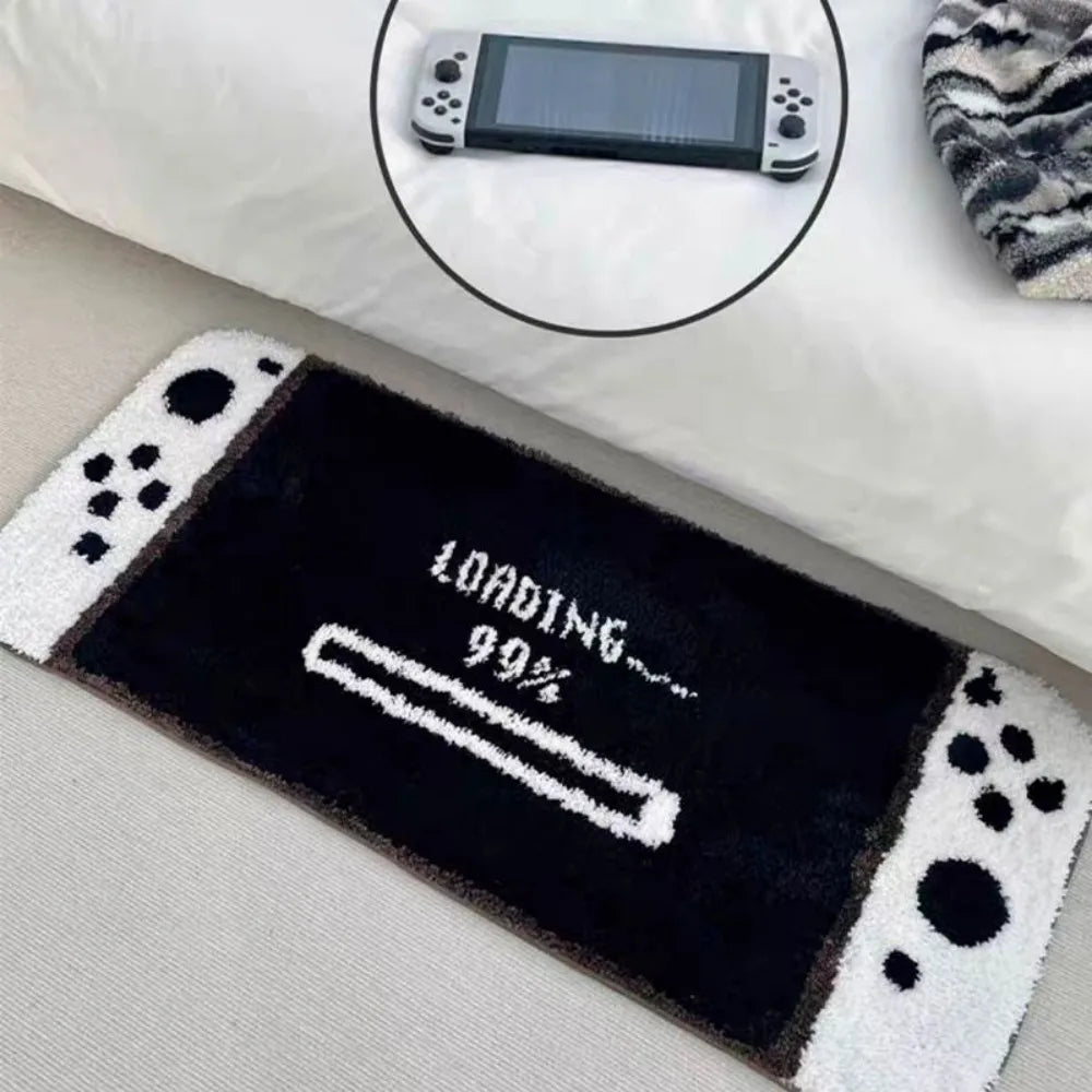 VIKAMA Game Controller Shaped Rug - Cartoon Plush Floor Mat for Bedroom & Kids' Play Area