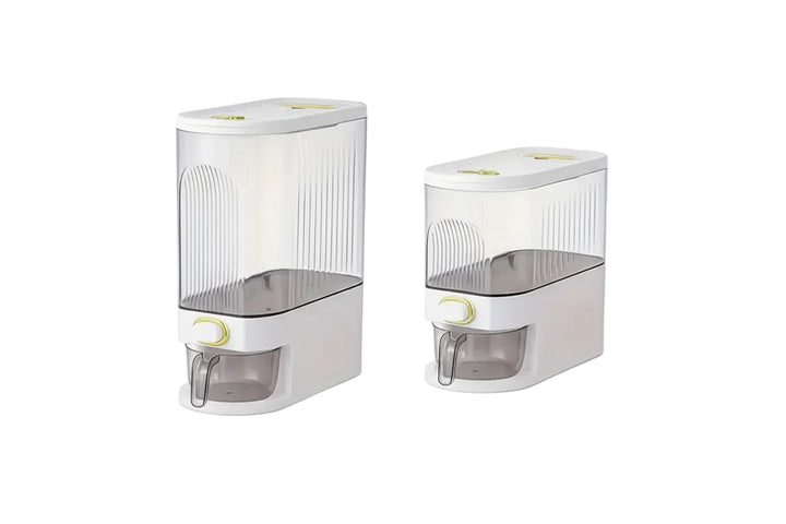 5kg/10kg Rice Dispenser - Large Pantry Storage Container with Measuring Cup