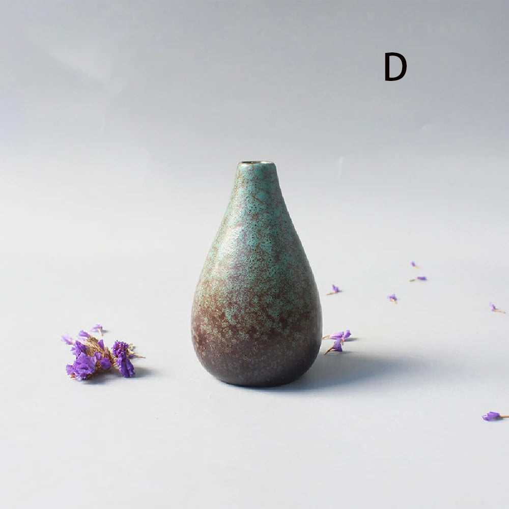 Ceramic Small flower Vase Home Decoration Crafts Tabletop Ornament Simplicity Japanese-style Decoration