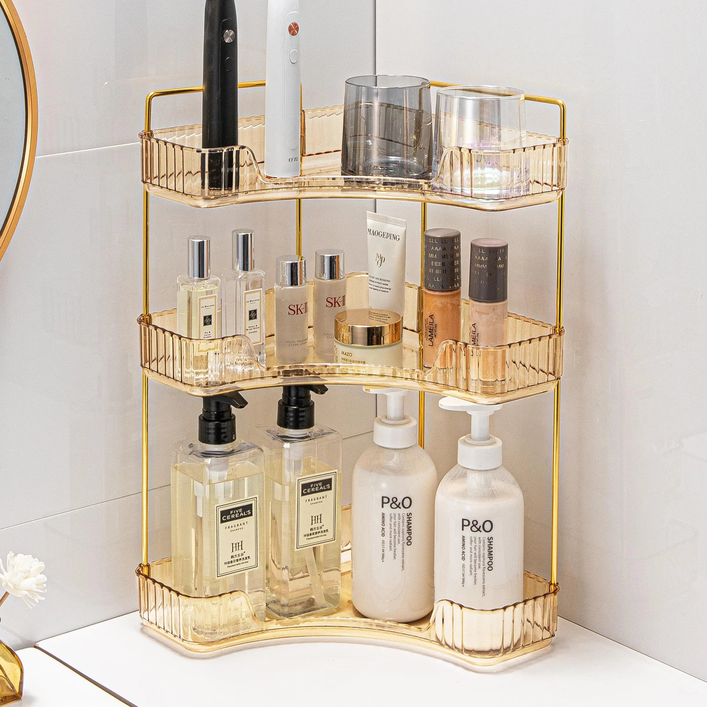 Bathroom Countertop Skincare & Perfume Organizer Tray