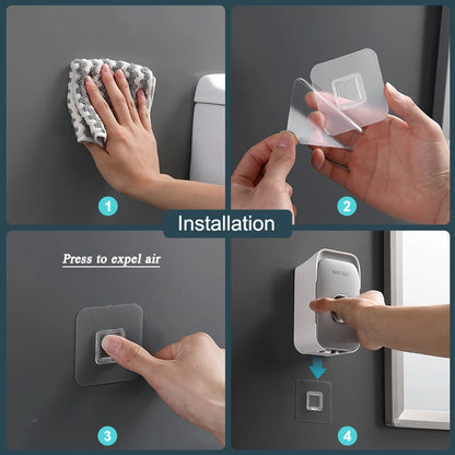 MENGNI Automatic Toothpaste Dispenser - Wall-Mounted Punch-Free Toothbrush Holder & Bathroom Accessory Rack - Hom Haven