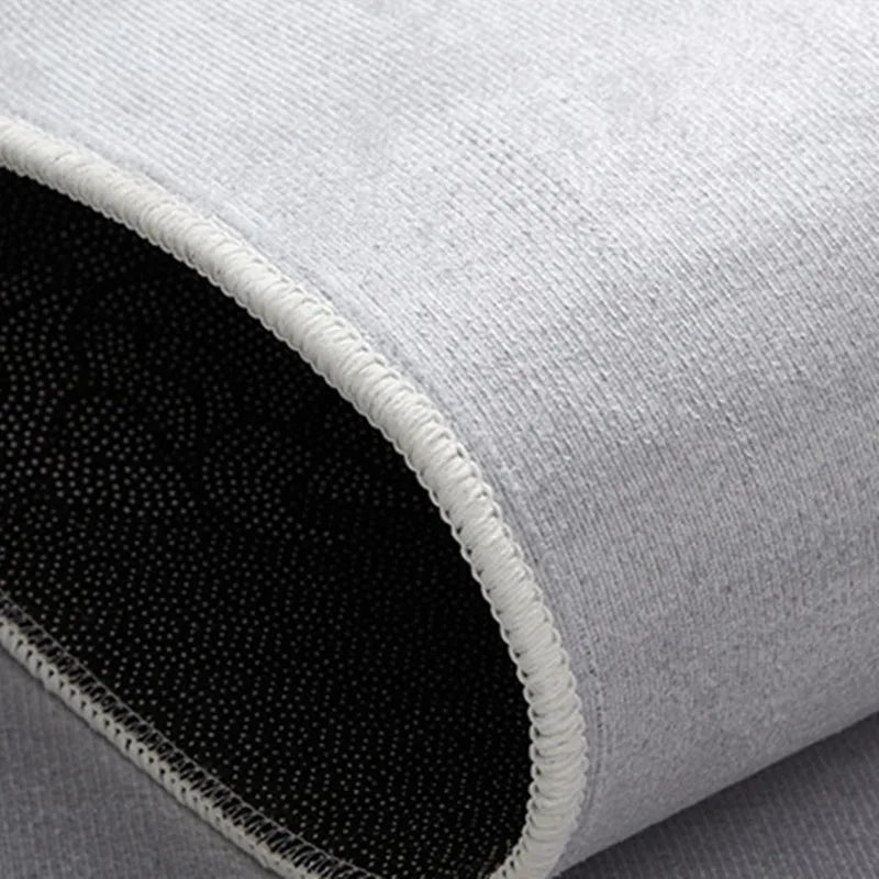 VIKAMA Leaf Pattern Gradient Grey Kitchen Rug - Waterproof Doormat & Bedroom Runner Carpet