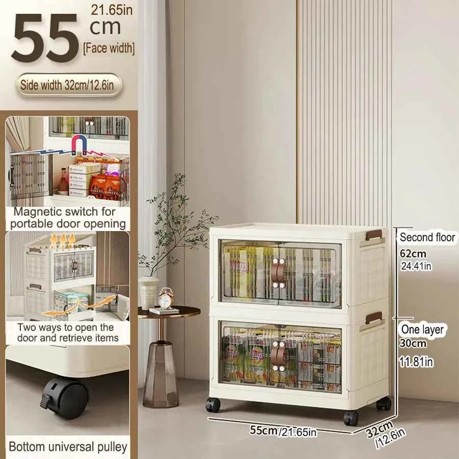 Large Capacity Foldable Wardrobe Storage Cabinet - Dustproof Closet Organizer, Easy to Install - Hom Haven