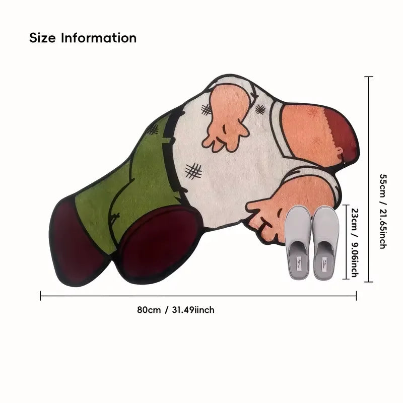 VIKAMA Anime Character Rug Soft Non-Slip Bedroom & Study Entrance Mat Essential Rug For Anime Enthusiasts Home Decor