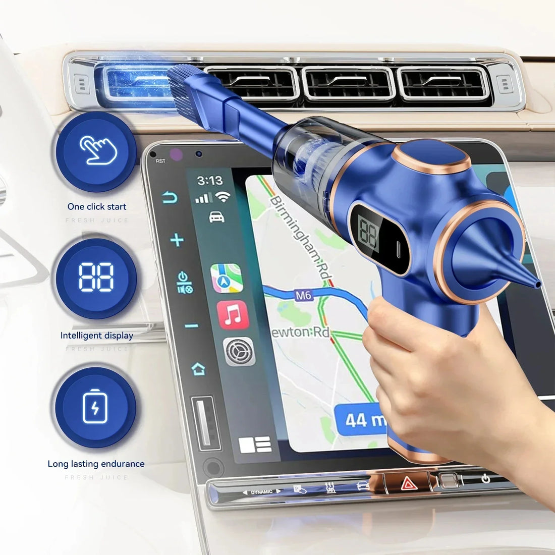 5-in-1 Wireless Vacuum Cleaner 95000Pa Handheld Car Home