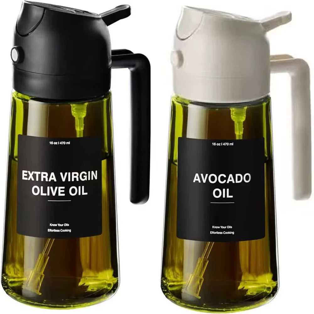 2-in-1 Olive Oil Dispenser & Sprayer (16oz / 470ml)