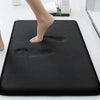Solid color bathroom absorbent soft floor mat thick sponge shower room non-slip mat flannel dirt-resistant door mat
