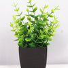 1pc Fake Plant Black Pot, Mini Artificial Eucalyptus Potted Plant for Indoor Home Office Farmhouse Bathroom Table Decorating