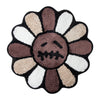 Smiling Face Tufted Round Rug - Retro Rainbow Flower Art Rug for Bedroom, Bathroom & Living Room