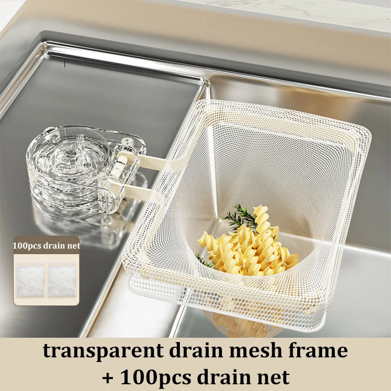 Suction Sink Drain Net Rack Anti-Clog Kitchen Waste Filter