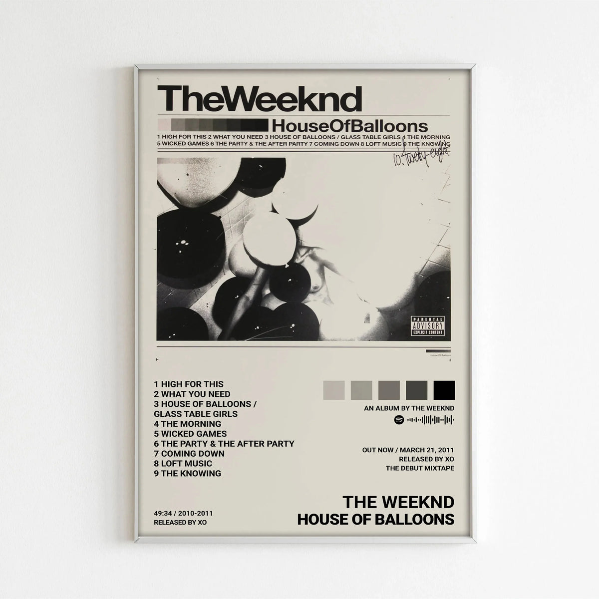 The Weeknd Hip Hop Music Canvas Wall Art Poster - Unframed Album Star Print for Living Room & Home Decor - Hom Haven