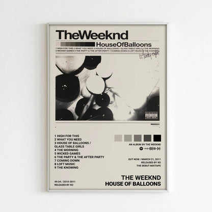 The Weeknd Hip Hop Music Canvas Wall Art Poster - Unframed Album Star Print for Living Room & Home Decor - Hom Haven