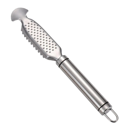 Stainless Steel Fish Scale Remover Tool with Comfortable Handle - Hom Haven