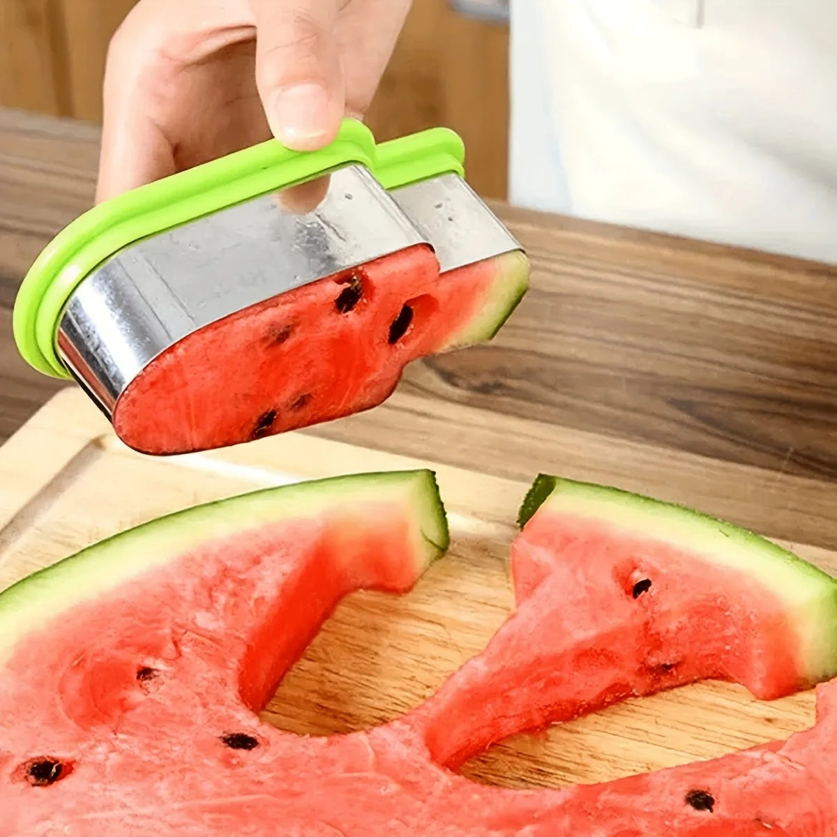 Stainless Steel Watermelon Slicer Popsicle Mold Summer Fruit Cutter