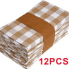Set Of 6/12/24 40x40cm Tablecloth Napkins, Durable Polyester Thickened Pads, Reusable Kitchen, Dining, Holiday Decorations