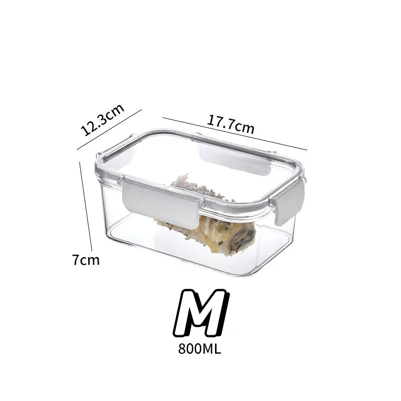 Refrigerator Crisper Storage Boxes, Sealed Fresh Food Organizer (3/1 Pcs)