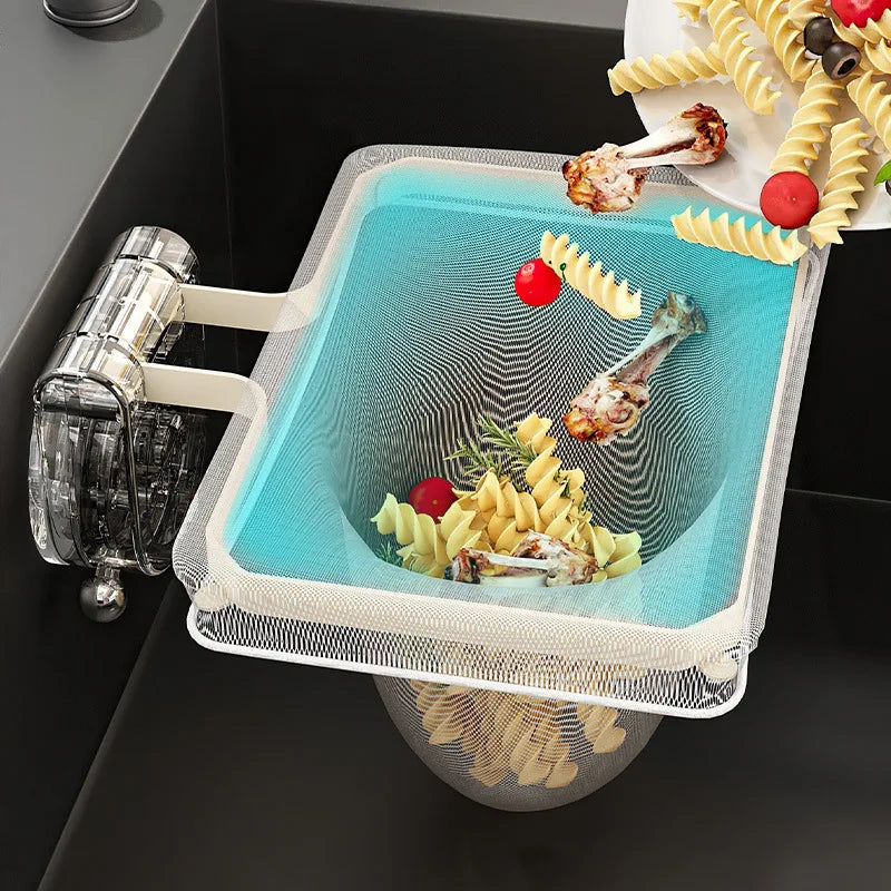 Suction Sink Drain Net Rack Anti-Clog Kitchen Waste Filter