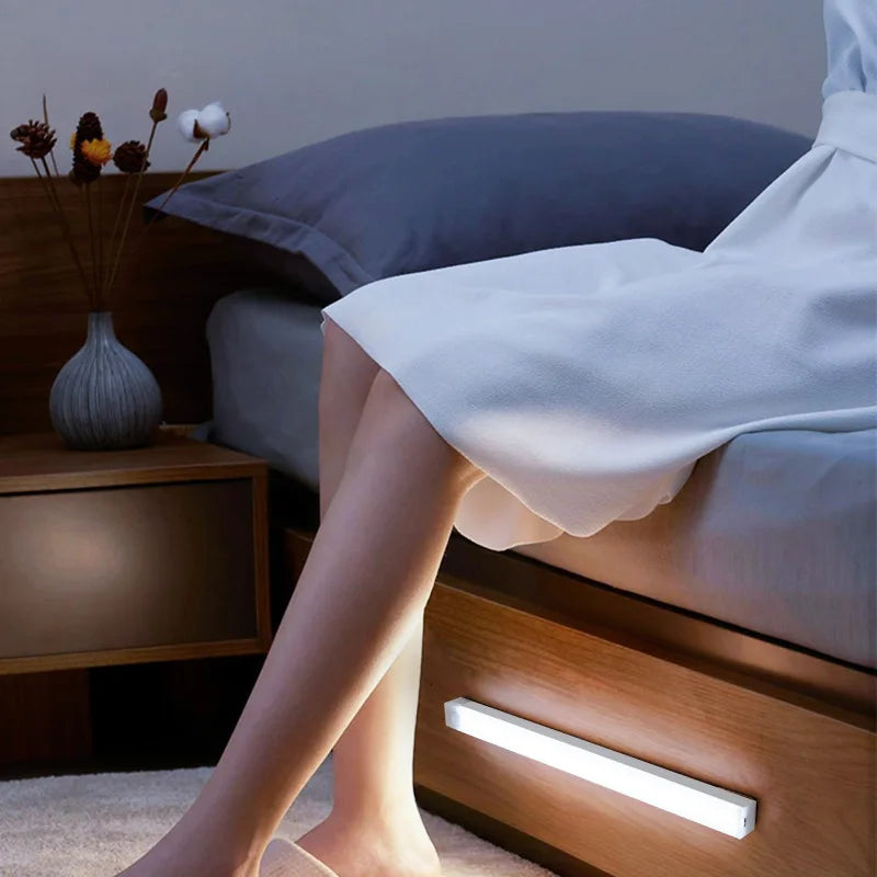 Wireless USB Rechargeable Motion Sensor LED Bar Light - Cordless Magnetic Cabinet & Kitchen Night Light - Hom Haven