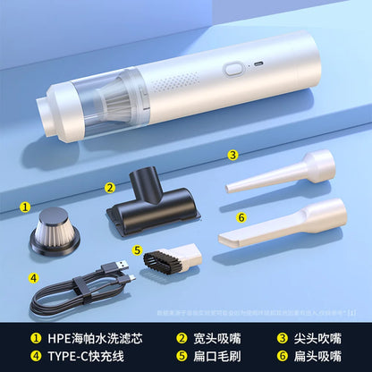 Portable Wireless Handheld Car Vacuum Cleaner with Strong Suction - Hom Haven