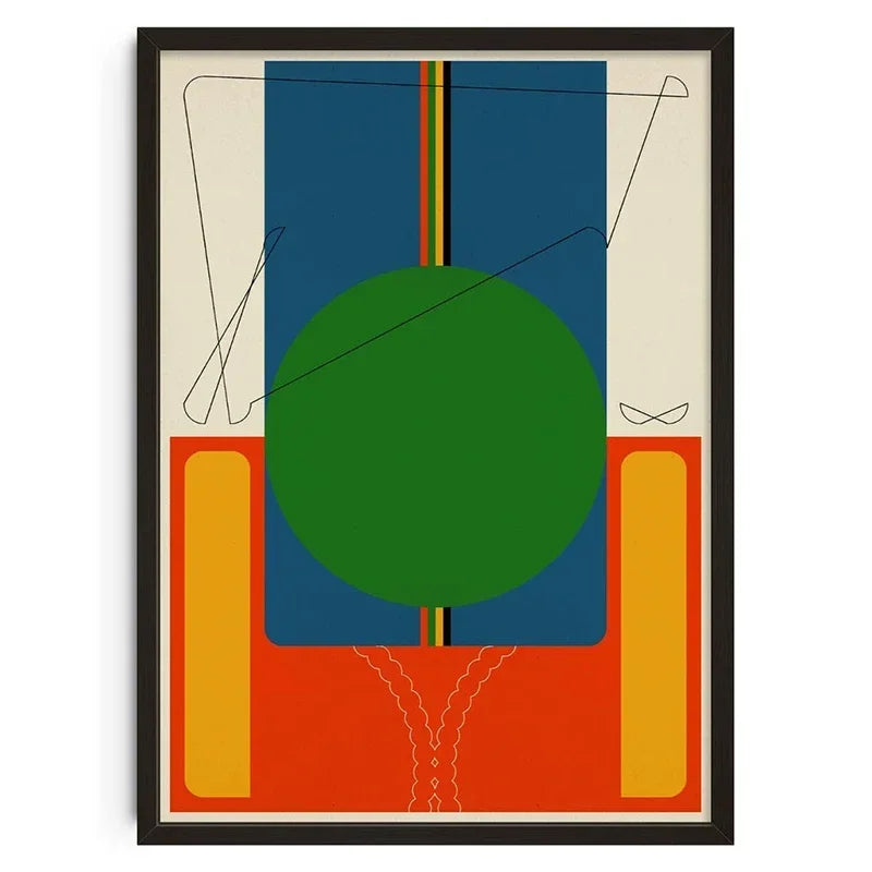Retro Abstract Nourishing Soul Canvas Wall Art - Classic Unframed Print Poster for Home & Living Room Decoration - Hom Haven