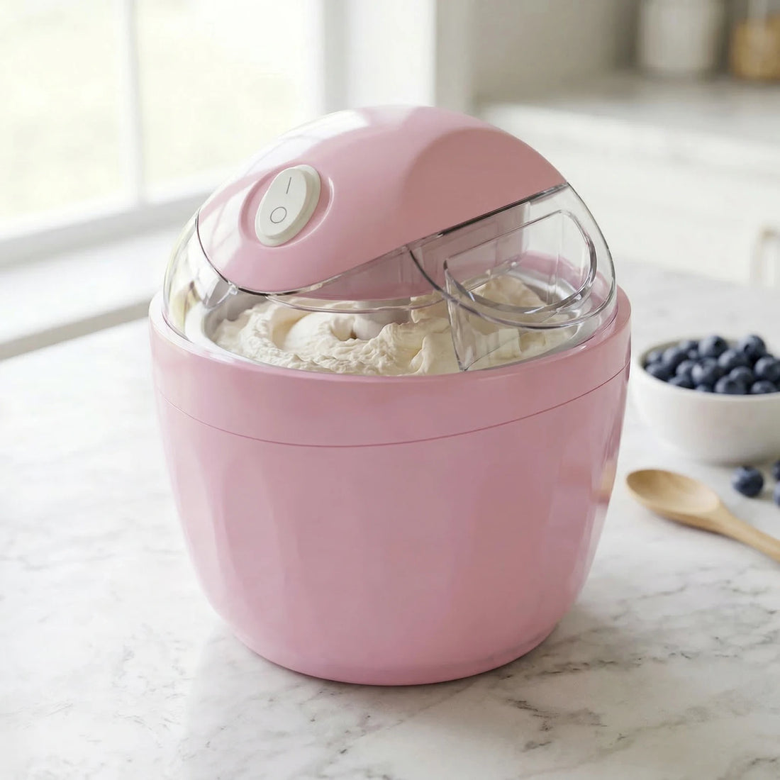 Mini Electric Ice Cream Maker Homemade Frozen Dessert Maker (500ml)