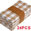 Set Of 6/12/24 40x40cm Tablecloth Napkins, Durable Polyester Thickened Pads, Reusable Kitchen, Dining, Holiday Decorations