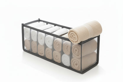 Foldable Underwear Drawer Organizer - Closet Divider Storage Box for Socks, Bras & Underpants - Hom Haven