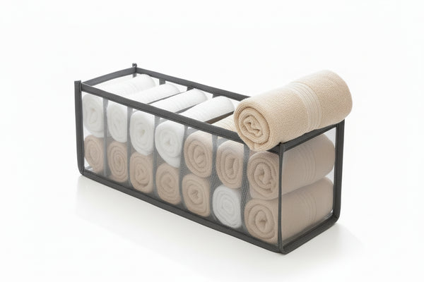 Foldable Underwear Drawer Organizer - Closet Divider Storage Box for Socks, Bras & Underpants - Hom Haven