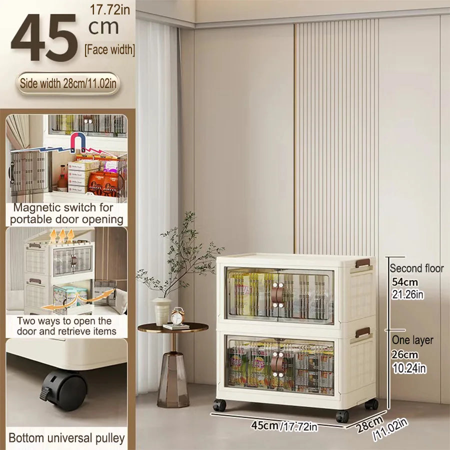 Large Capacity Foldable Wardrobe Storage Cabinet - Dustproof Closet Organizer, Easy to Install - Hom Haven