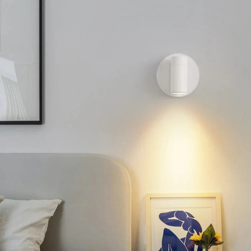 USB Rechargeable Adjustable Wall Light with Remote Touch Bedside Lamp