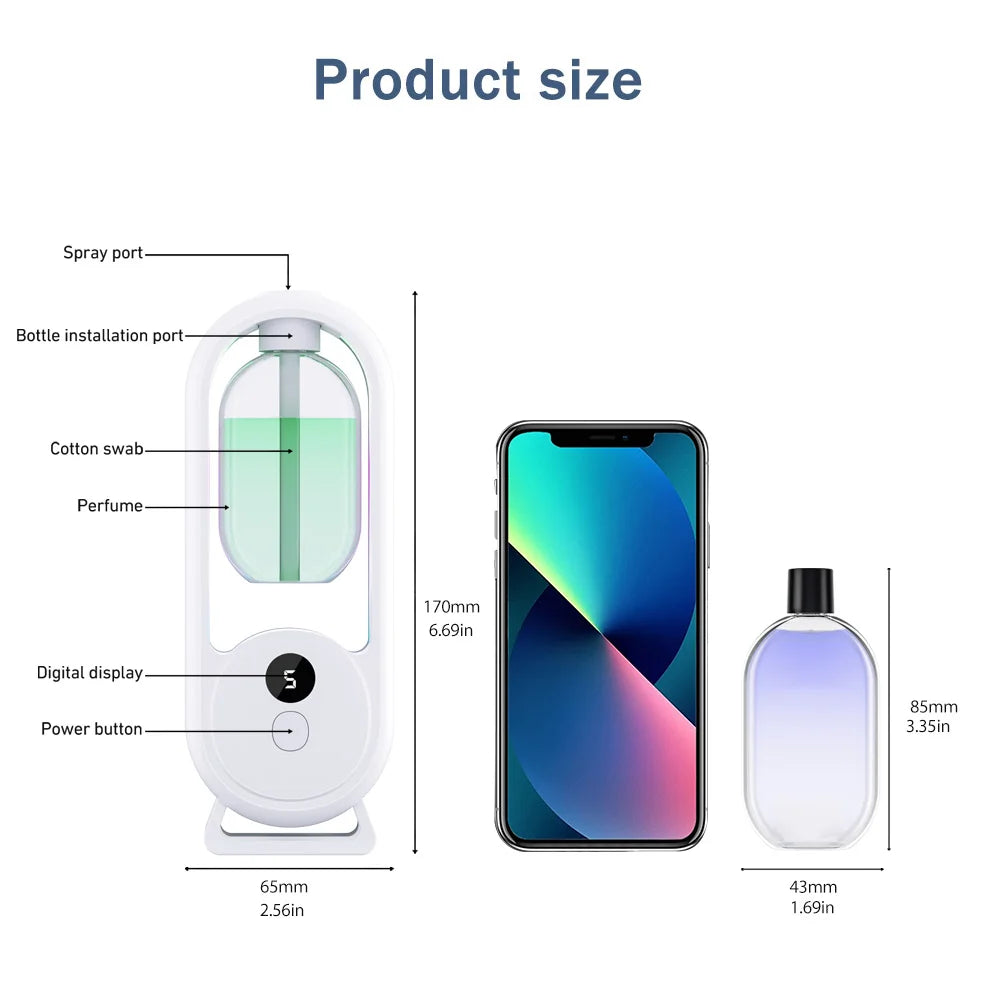 Rechargeable Portable Aromatherapy Diffuser with Essential Oil Deodorizer