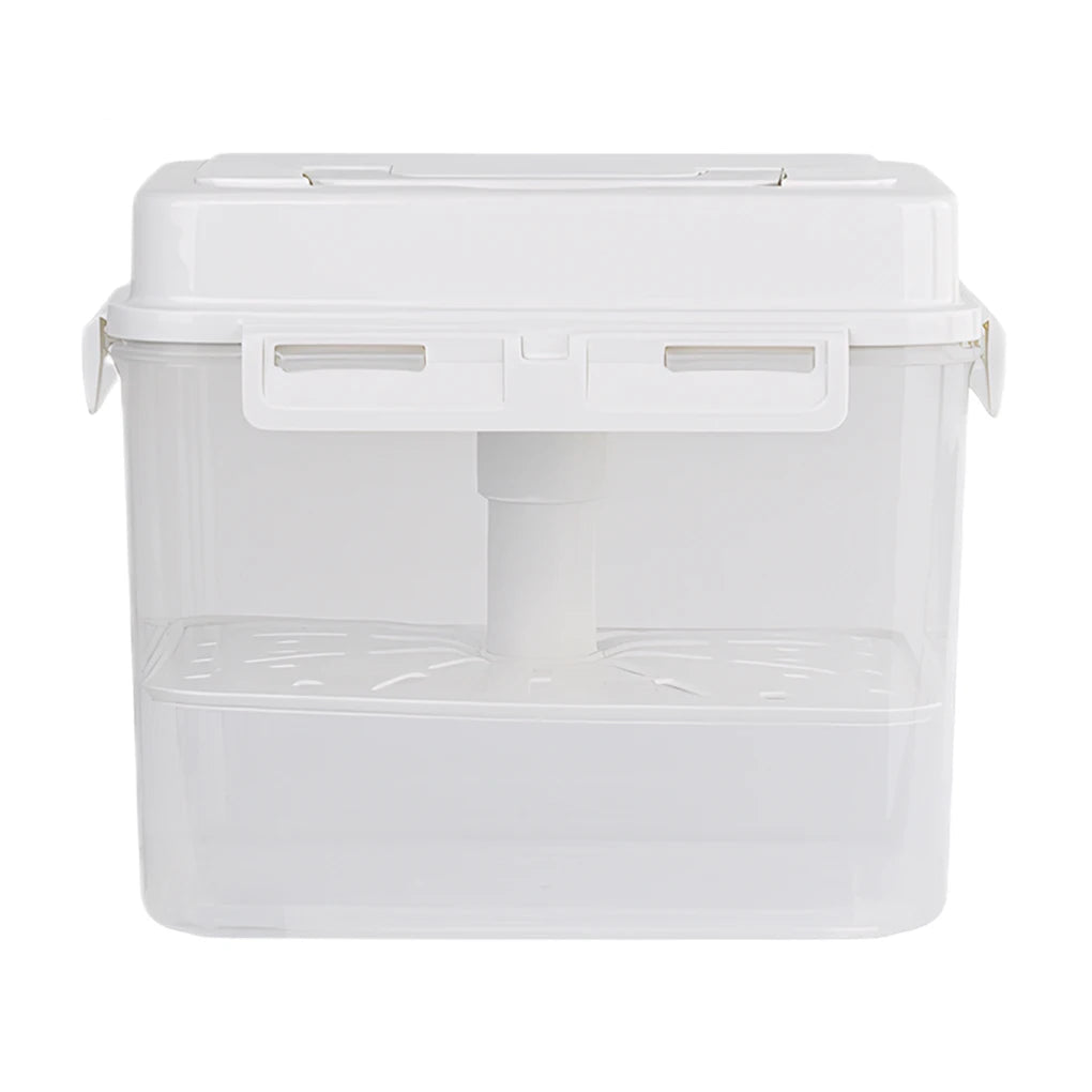 4L/5L Pickle Jar with Press Plate - Leakproof Kitchen Storage Container for Kimchi, Sauerkraut & Olives