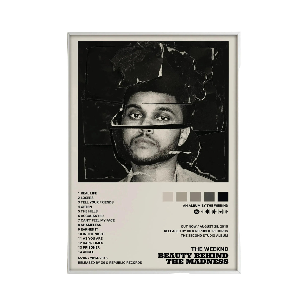 The Weeknd Hip Hop Music Canvas Wall Art Poster - Unframed Album Star Print for Living Room & Home Decor - Hom Haven