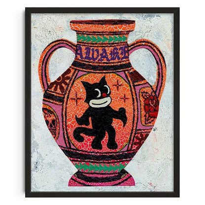 Retro Abstract Nourishing Soul Canvas Wall Art - Classic Unframed Print Poster for Home & Living Room Decoration - Hom Haven